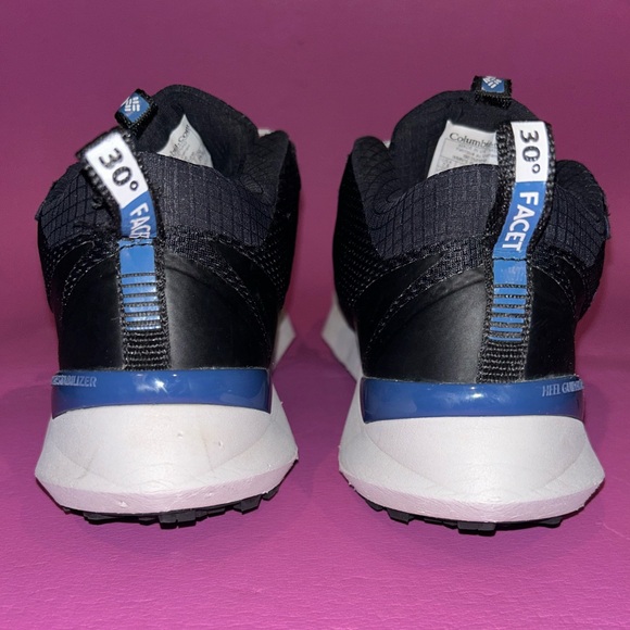 Columbia Black and Blue trail running Shoes women size 7.5 - Picture 5 of 9